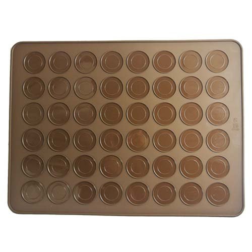 New Large 48 Macarons/muffins Silicone Baking Pastry Sheet Mat Cup Cake Mold Tray