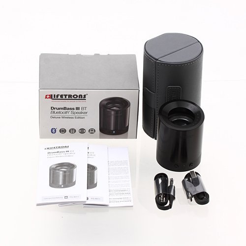 NEW Lifetrons DrumBass III BT Bluetooth Speaker, Deluxe Wireless Black Edition For iPod, iPhone 4GS, Ipad, MAC... N8
