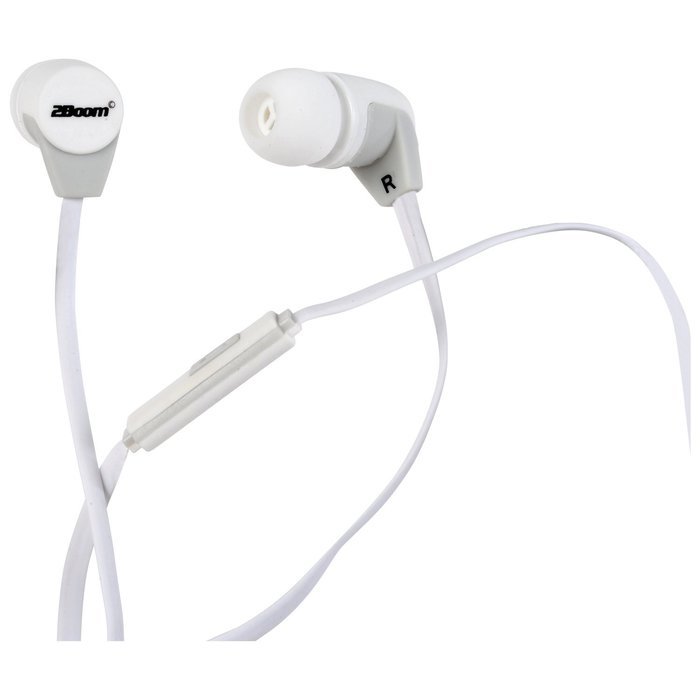2BOOM Next Pod Wired Earbuds with Microphone and Volume Control Blue N10