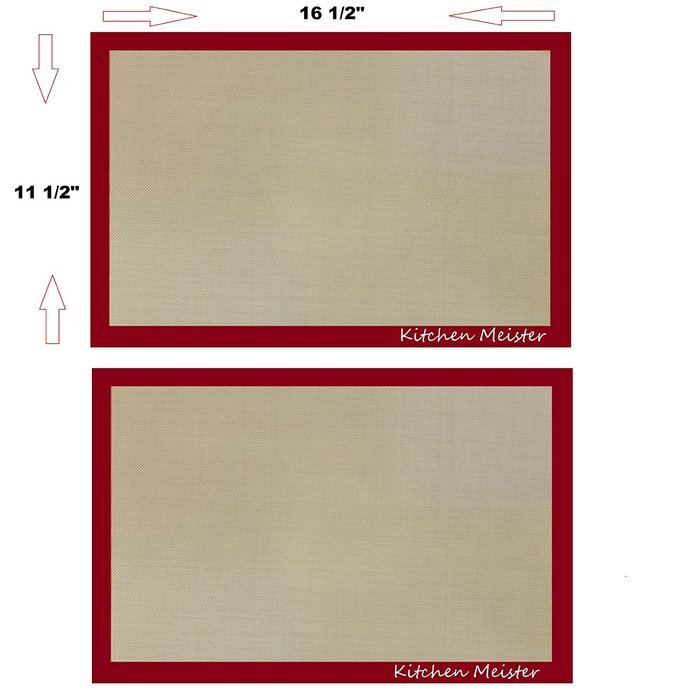 Silicone Baking Sheet Mat Liner 16 &frac12; X 11 5/8 Inch, Set of 2.