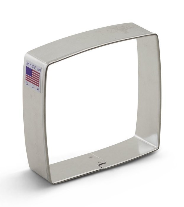Ann Clark Square Cookie Cutter - 3.25 Inches - Tin Plated Steel