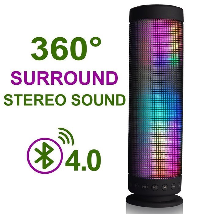 WEMELODY Wireless LED Bluetooth Portable Dream Speaker with TF Card Sound Quality 4.0 Tech and Polymer Lithium... N2