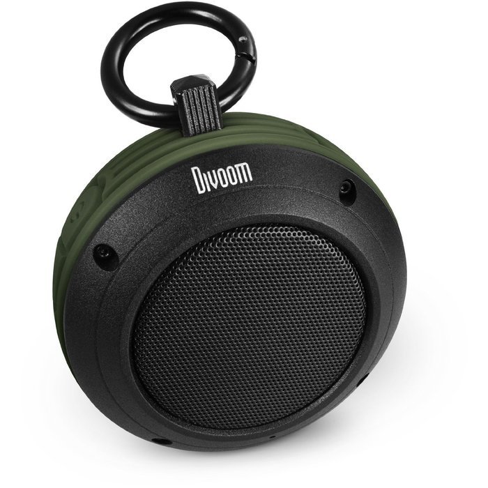 Divoom Voombox Travel Outdoor Water Resistant Bluetooth Portable Speaker with Microphone for Android Devices -...