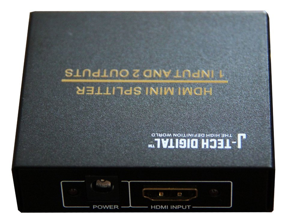 J-Tech Digital JTD-MINI-1x2SP 2 Port 1X2 Powered Hdmi Super Mini Splitter for Full Hd 1080P with 3D Capability N4