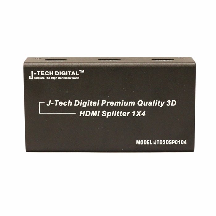 J-Tech Digital JTD-MINI-1x2SP 2 Port 1X2 Powered Hdmi Super Mini Splitter for Full Hd 1080P with 3D Capability N7