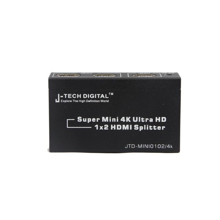 J-Tech Digital JTD-MINI-1x2SP 2 Port 1X2 Powered Hdmi Super Mini Splitter for Full Hd 1080P with 3D Capability N15