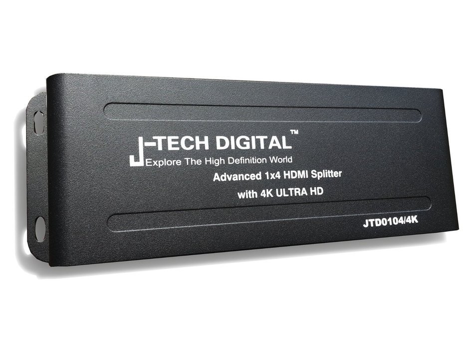 J-Tech Digital JTD-MINI-1x2SP 2 Port 1X2 Powered Hdmi Super Mini Splitter for Full Hd 1080P with 3D Capability N29