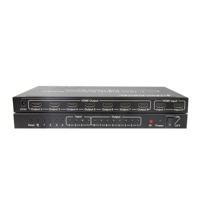 J-Tech Digital JTD-MINI-1x2SP 2 Port 1X2 Powered Hdmi Super Mini Splitter for Full Hd 1080P with 3D Capability N31