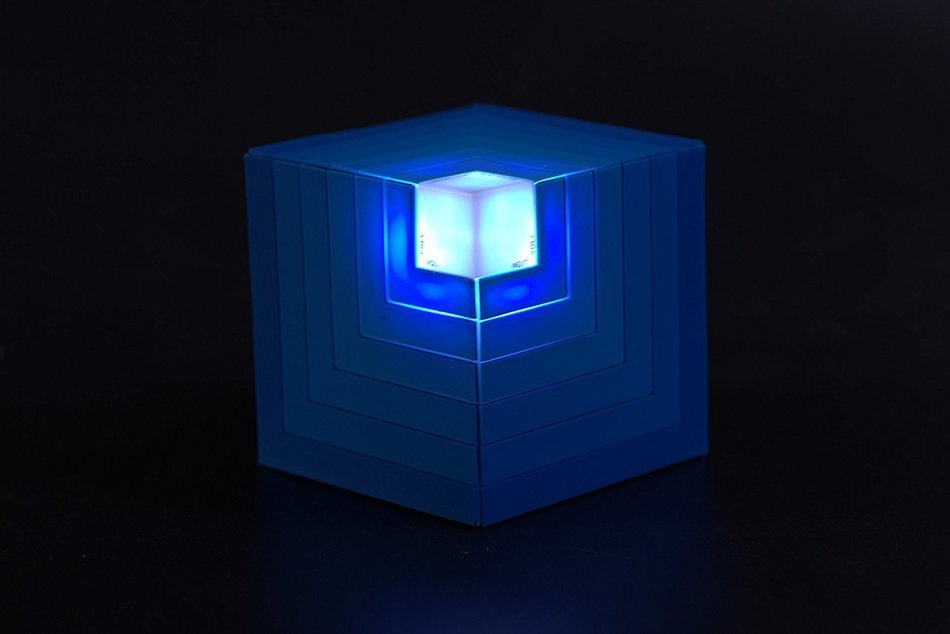 5W LED Light Cubic Rainbow Bluetooth Speaker, Handfree Wireless Portable Bluetooth Speaker with TF Card Music... N2
