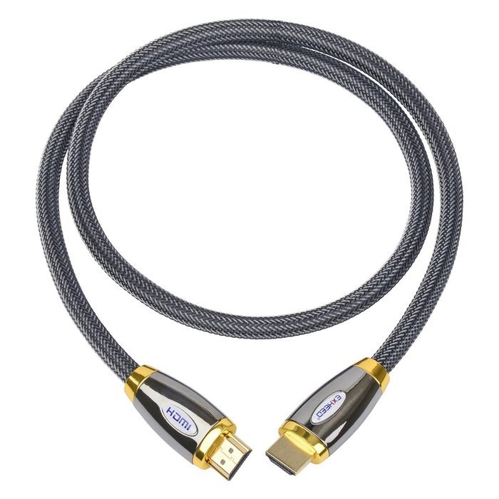 High Speed HDMI Cable 6Ft by EXHEED&reg; - Latest Ultra HD 4k 2160p Pro Series Premium Elite Braided Gold Plated for... N10