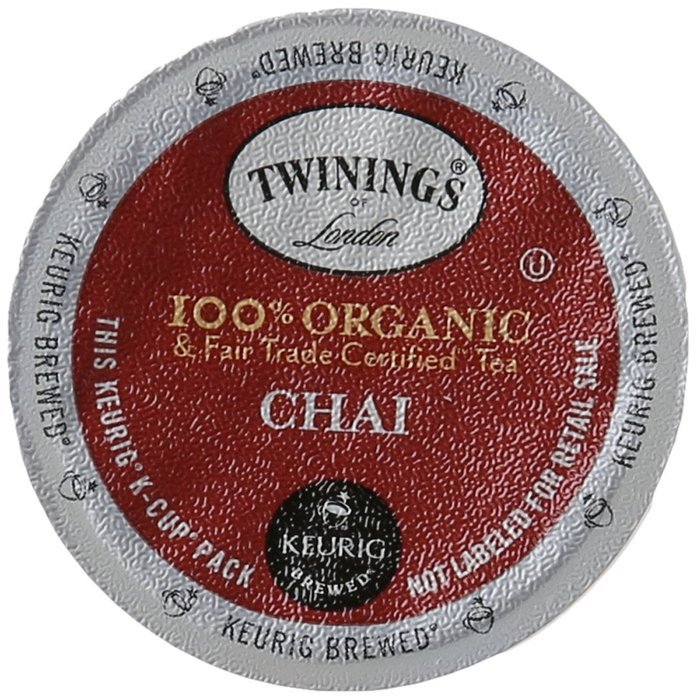 Twinings 100% Organic and Fair Trade Certified Chai Tea, 12 Count