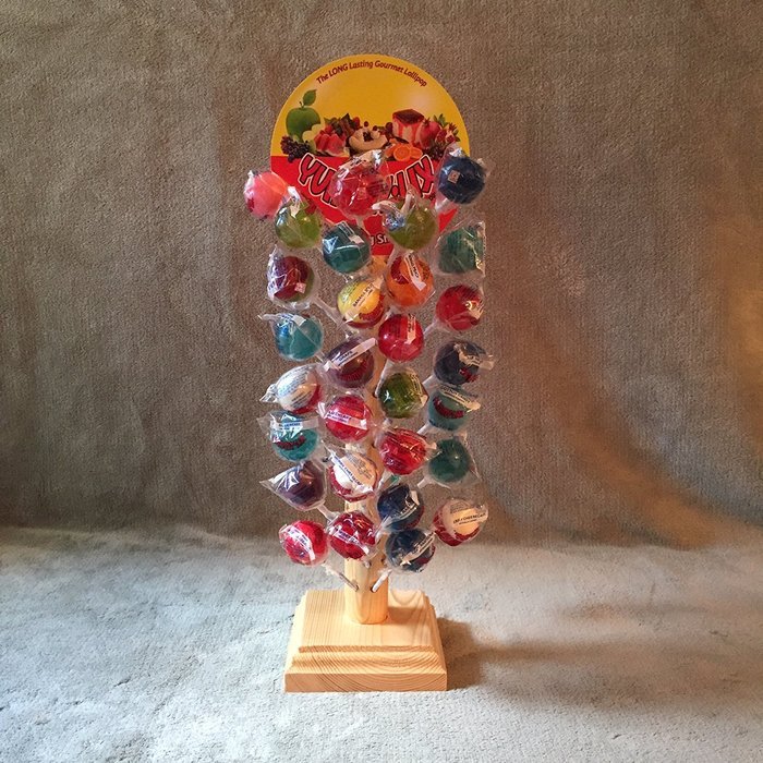 96 Hole Solid Wood Cake Pop Stand and Lollipop Holder Display (Square Base) N3