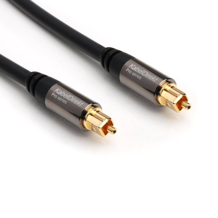 KabelDirekt (10 feet) Optical TOSLINK Digital Audio Cable - PRO Series N2