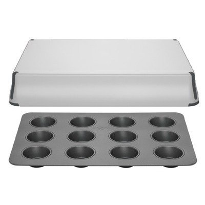 PrepCo Bake Porter 12 Cup in Grey with Sheet Pan