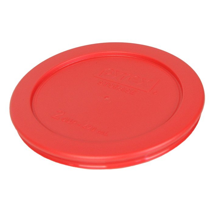 Pyrex 2 Cup Red Round Storage Lid/Cover #7200-PC for Glass Mixing Bowls ...