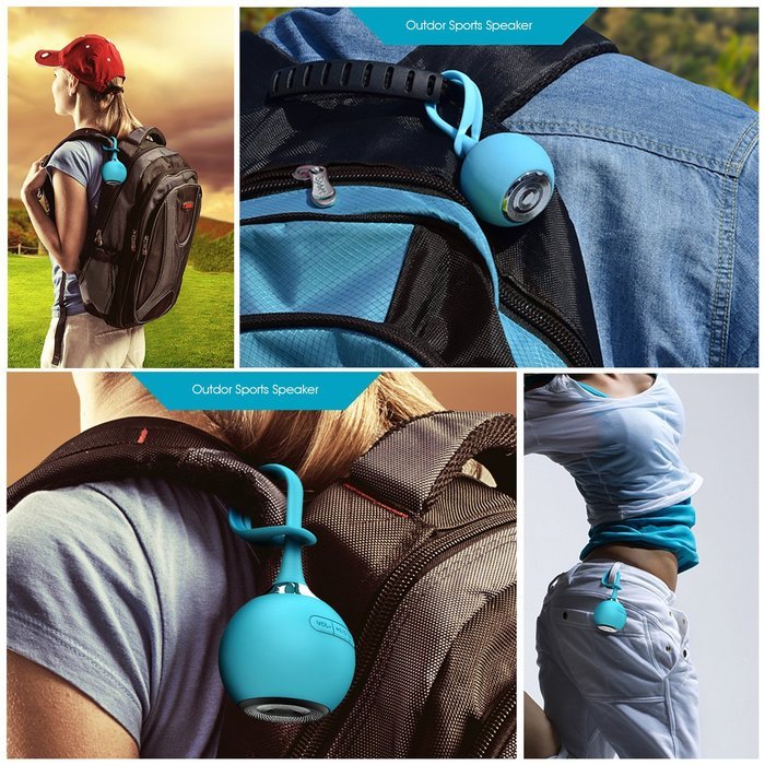 Portable Bluetooth Speaker Sports Speaker, Greshare Fashion Portable Bluetooth Speaker Waterproof (IPX5) Outdoor... N4