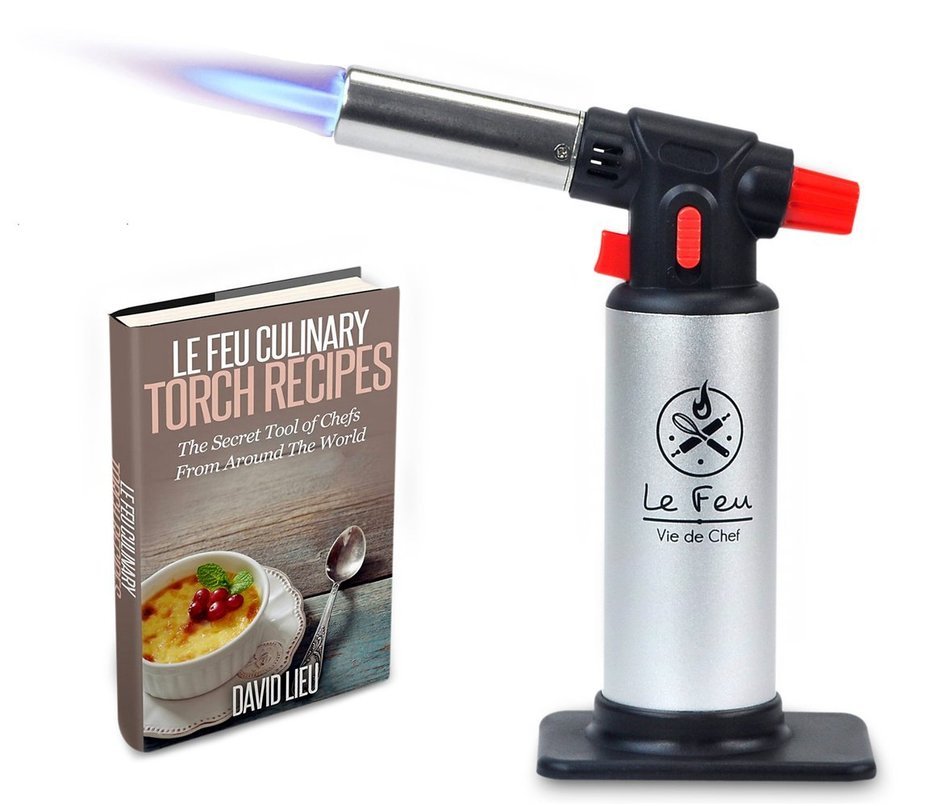 Vie De Chef Culinary Butane Torch - Best Creme Brulee Torch For Professional Kitchen & Baking Use - The Perfect... N3