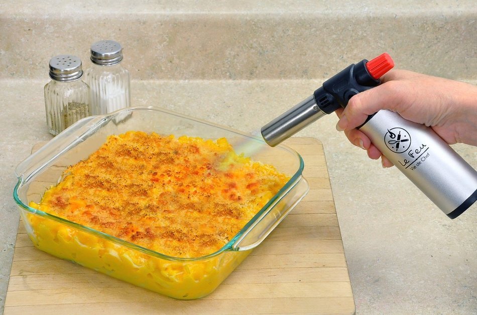 Vie De Chef Culinary Butane Torch - Best Creme Brulee Torch For Professional Kitchen & Baking Use - The Perfect... N5