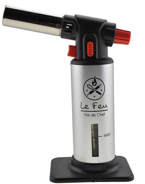 Vie De Chef Culinary Butane Torch - Best Creme Brulee Torch For Professional Kitchen & Baking Use - The Perfect... N8