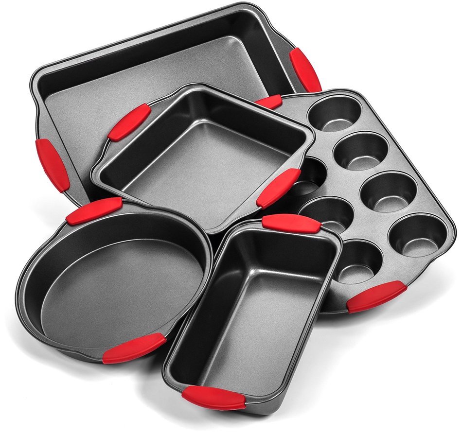 Elite Bakeware Ultra NonStick Baking Pans Set of 5 - Premium Bakeware Set