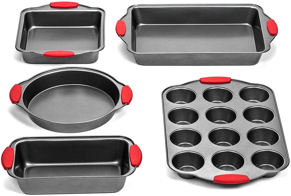 Elite Bakeware Ultra NonStick Baking Pans Set of 5 - Premium Bakeware Set N9