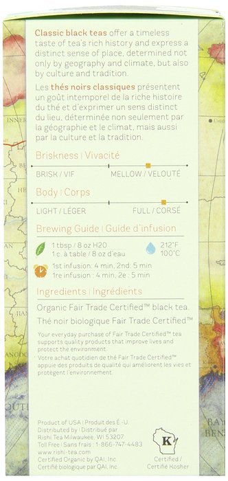Rishi Tea Organic Breakfast Loose Leaf Tea, 2.29 Ounces Tin N2