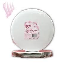 Cake Board Circle 8", Count of 25