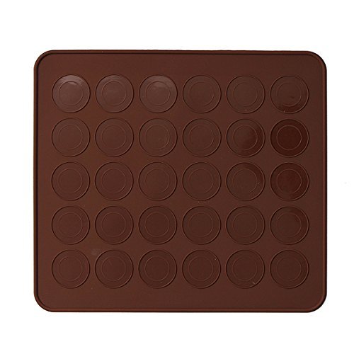 "Pink Silicone Pastry Muffin Cake Macaron Oven Baking Mould Sheet Mat" shopping N2