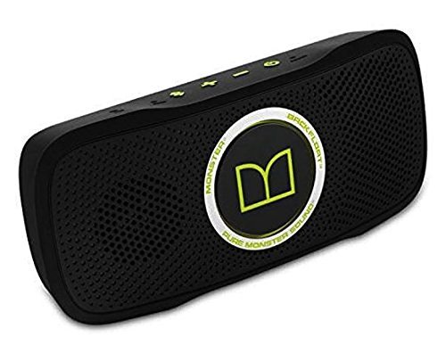 Monster129279 SuperStar BackFloat HD Bluetooth Speakers Black Neon Green