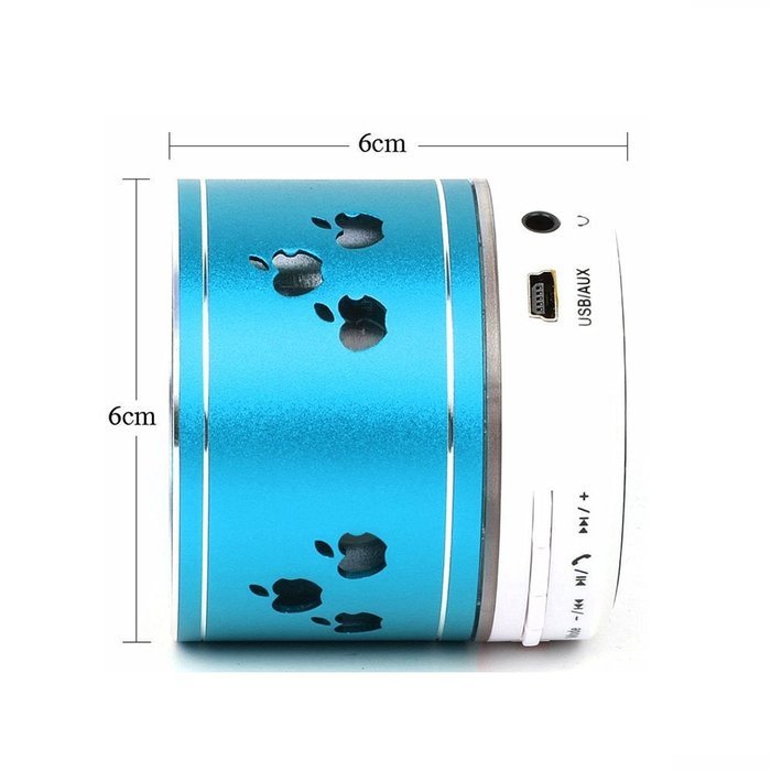 Smileto New Pattern Mini Bluetooth Speaker Apple LED Light Wireless Smart Hands Free Speaker With FM Radio Support... N12