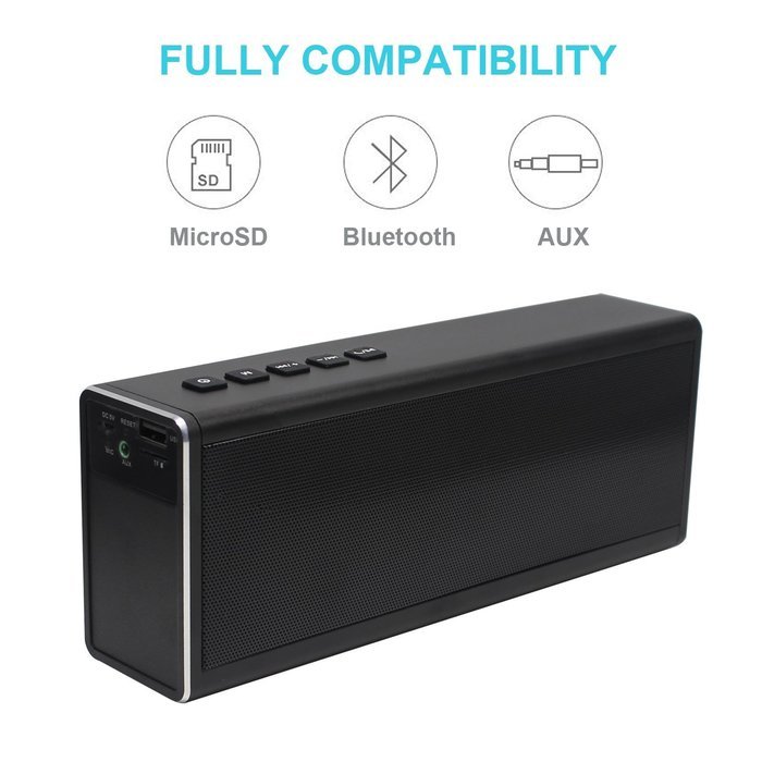 ZONV Portable Wireless Bluetooth Speaker 20W Output HD Bass Built-in Mic,Dual-Driver Portable Speakerphone with... N4