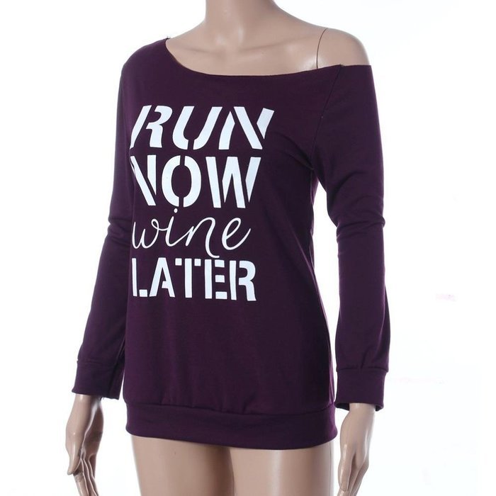 AIMTOPPY Women Loose Tops Long Sleeve T-Shirt Casual Blouse (M, Purple) N3