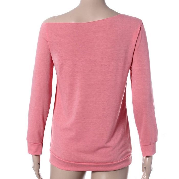 AIMTOPPY Women Loose Tops Long Sleeve T-Shirt Casual Blouse (M, Purple) N14