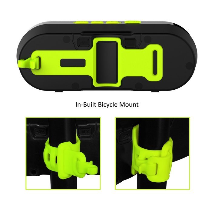 Jabees Beatbox Bi Portable Waterproof Bluetooth Wireless Bike Speakers with Built-in Bike Mount for Cycling Outdoor... N4