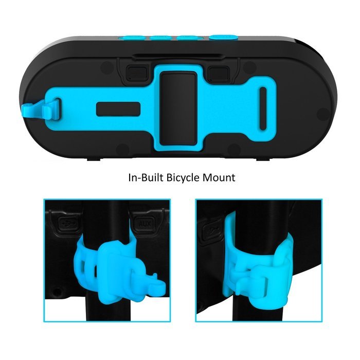 Jabees Beatbox Bi Portable Waterproof Bluetooth Wireless Bike Speakers with Built-in Bike Mount for Cycling Outdoor... N17