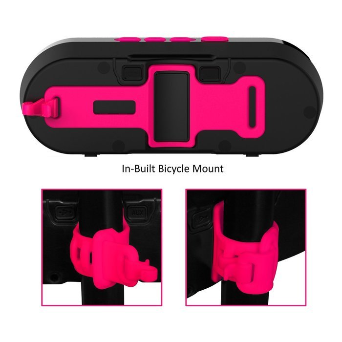 Jabees Beatbox Bi Portable Waterproof Bluetooth Wireless Bike Speakers with Built-in Bike Mount for Cycling Outdoor... N23