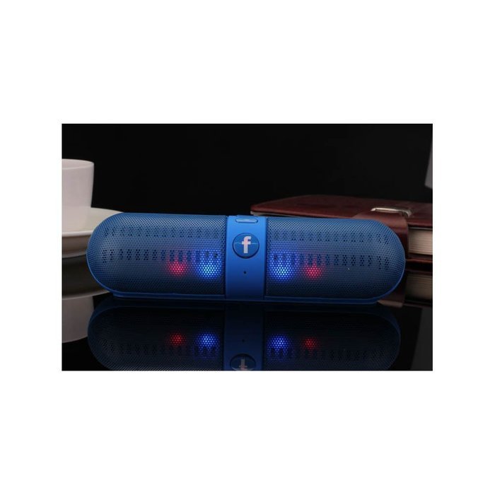 SIO Capsule-Shaped Dual-Speaker Wireless Bluetooth Speaker System with TF Card Slot,Built-in Microphone Pill Car... N12