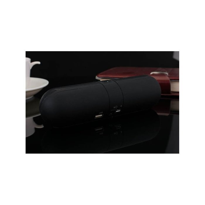 SIO Capsule-Shaped Dual-Speaker Wireless Bluetooth Speaker System with TF Card Slot,Built-in Microphone Pill Car... N15