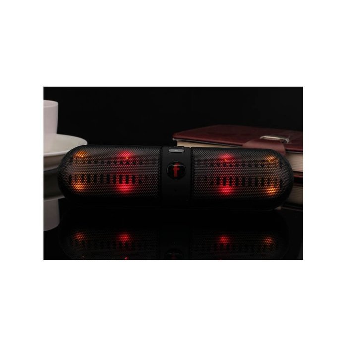 SIO Capsule-Shaped Dual-Speaker Wireless Bluetooth Speaker System with TF Card Slot,Built-in Microphone Pill Car... N16