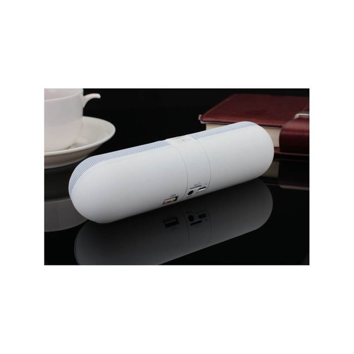 SIO Capsule-Shaped Dual-Speaker Wireless Bluetooth Speaker System with TF Card Slot,Built-in Microphone Pill Car... N20
