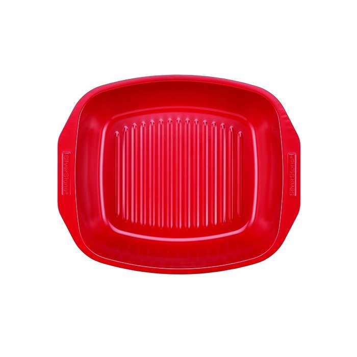 SilverStone Hybrid Ceramic Nonstick Bakeware Roaster with Self-Rack, 14 x 12-1/2", Marine Blue N8