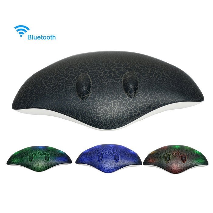 Global-store Wireless Bluetooth Stingray Speaker Portable Devil Rays Speaker with Dynamic LED Lights & Support...