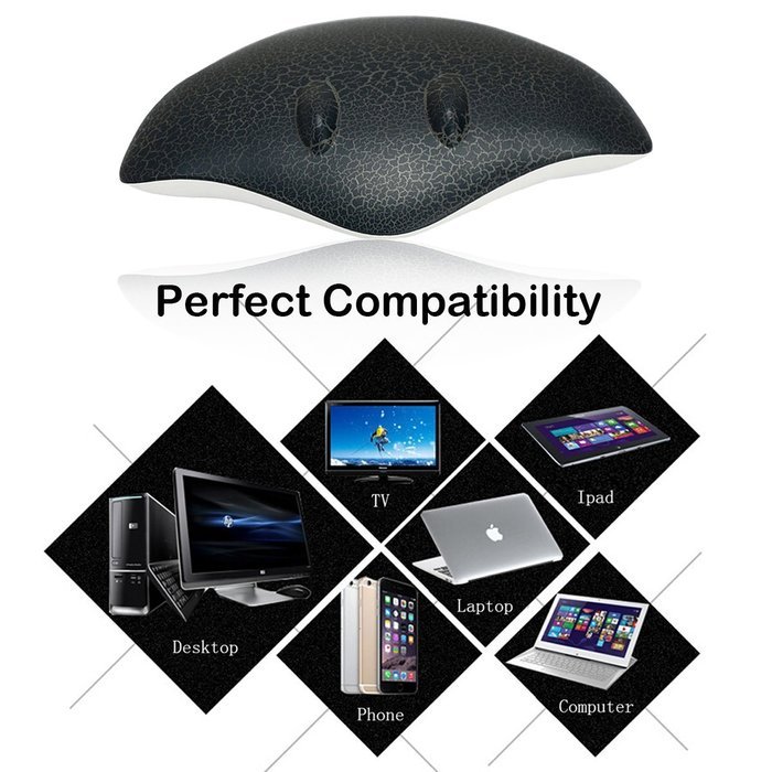 Global-store Wireless Bluetooth Stingray Speaker Portable Devil Rays Speaker with Dynamic LED Lights & Support... N6