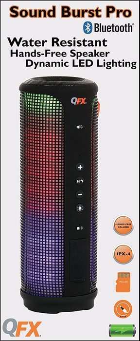 QFX BT-300 Sound Burst Pro Bluetooth Speaker N2