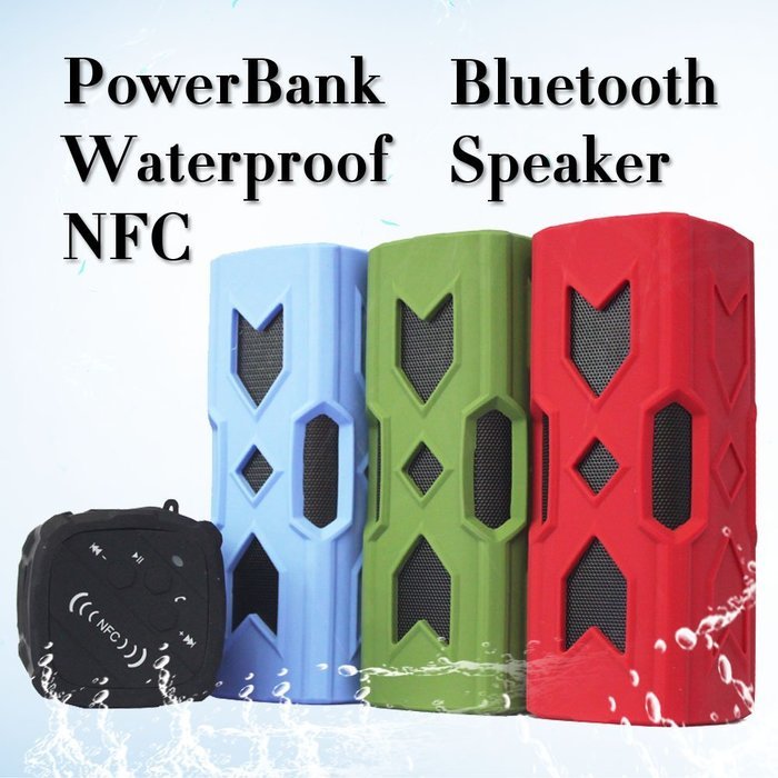 Bluetooth 4.0 NFC Spesker, CEStore Portable Rechargeable Stero Speaker Waterproof Dustproof and Shockproof for... N8