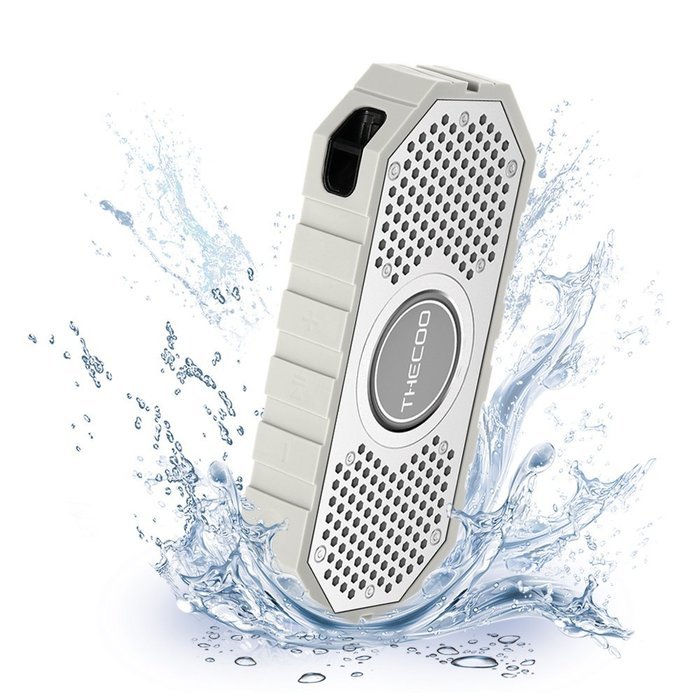 Docooler THECOO 710K Waterproof Shockproof Dustproof Bluetooth Speaker Dual Acoustic Driver Hands-free w/ Mic...