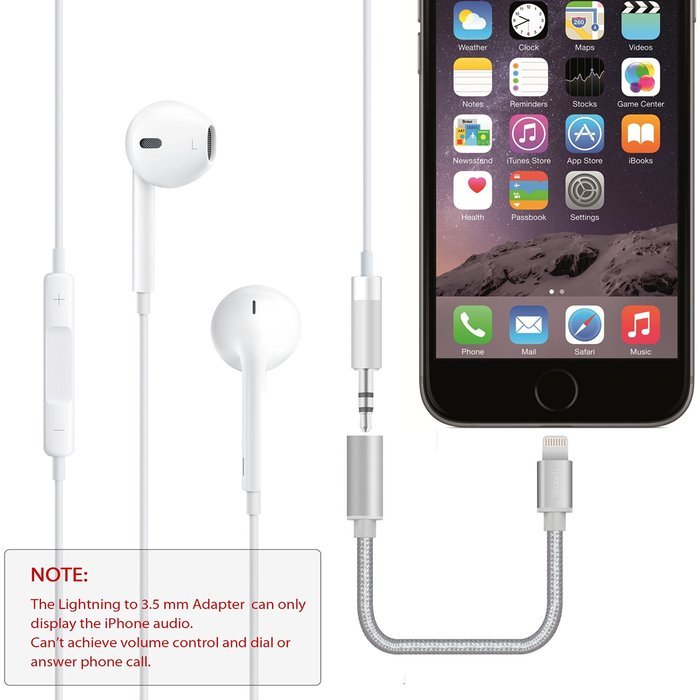 3.5mm to Lightning Headphone Jack Adapter for iPhone 7/7 Plus, Stouch Lightning Port to 3.5mm Female Audio Jack... N17