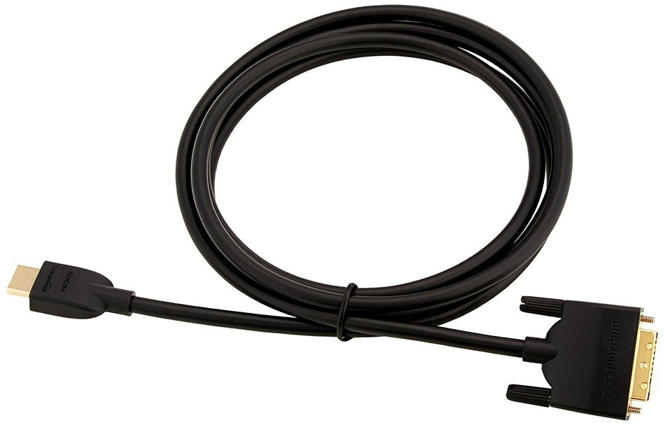 AmazonBasics HDMI to DVI Adapter Cable - 6 Feet (Latest Standard) N4