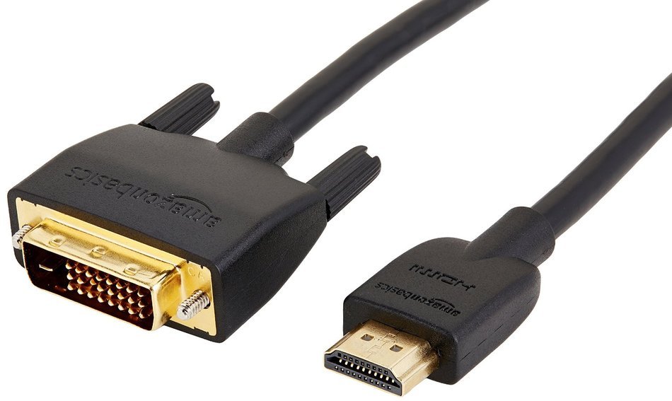AmazonBasics HDMI to DVI Adapter Cable - 6 Feet (Latest Standard) N11