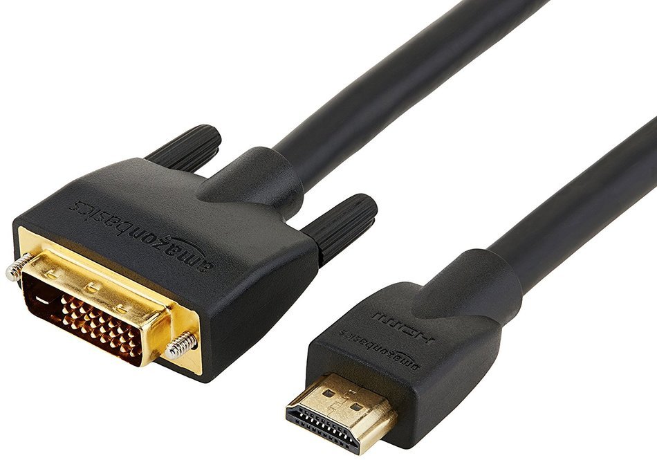 AmazonBasics HDMI to DVI Adapter Cable - 6 Feet (Latest Standard) N15